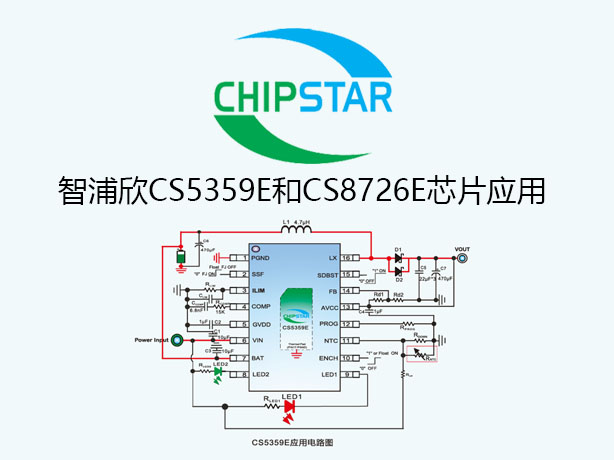 智浦欣電源管理芯片CS5359E和CS8726E產品應用 智浦欣電源管理芯片CS5359E和CS8726E產品應用
